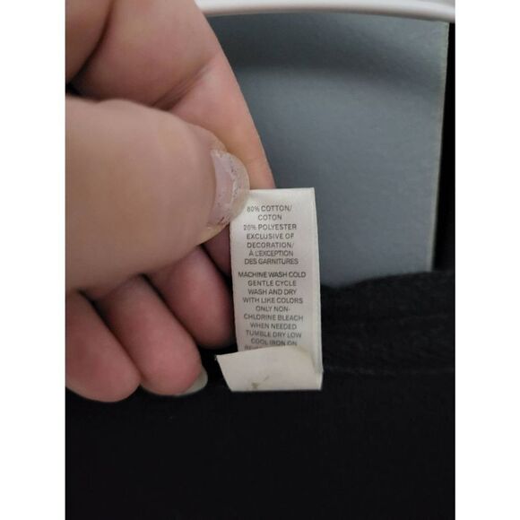 Old Navy intimates black fleece full zip-up jacket - Picture 5 of 7
